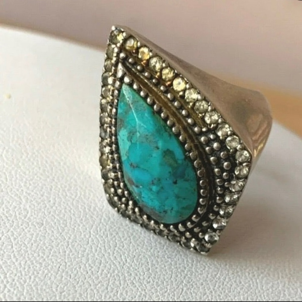 Sterling Silver Turqoise Ring - image 2